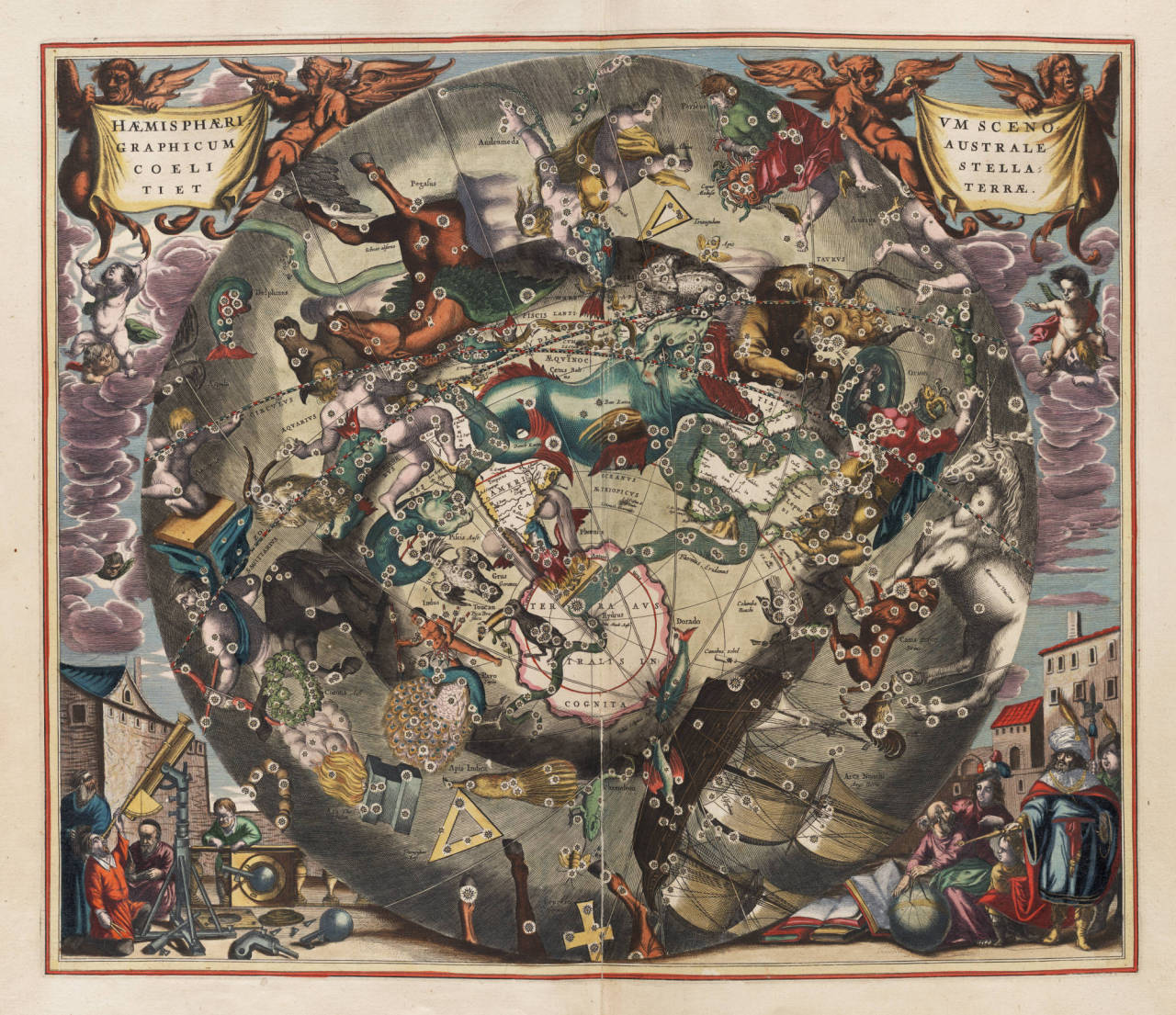 lindahall:  Plates from Harmonia Macrocosmica, by Andreas Cellarius, 1661.