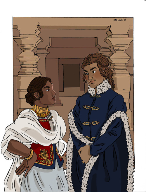 Caranthir: Day 4 for (Rule 63) @feanorianweekCaranthir & Haleth talking about…important m