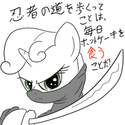 epicbroniestime:  Sweetie Belle Ninja by