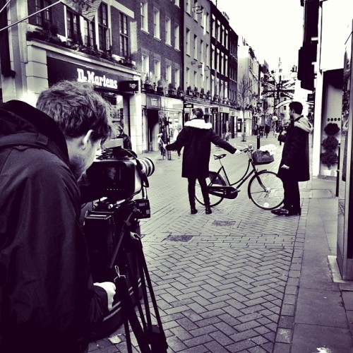 Cameras rolling in London, Berlin and soon New York for @MarcJacobsFragrances #MJDaisychain (at Carnaby Street)