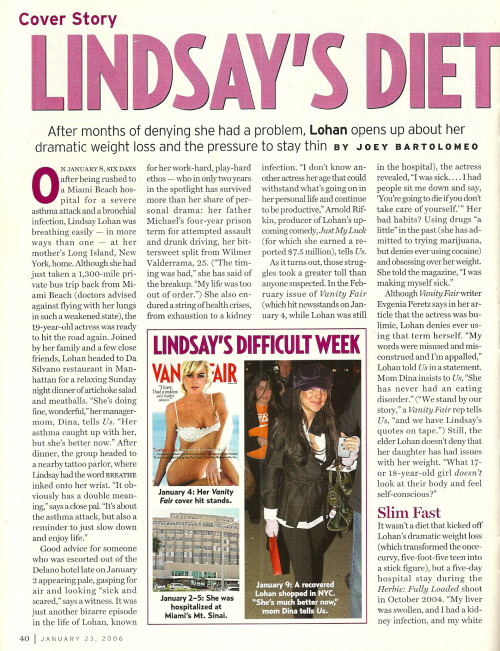 popculturediedin2009:Us Weekly January 23, 2006