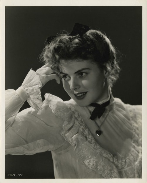 Portrait of Ingrid Bergman in Saratoga Trunk directed by Sam Wood, 1945. Photo by Jack Woods