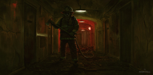 Ashen Falls - Concept Art for My Psychological Horror Game.“Ashen Falls is a psychological sur