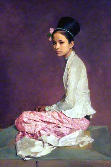 Portraits of Burmese women by Sir Gerald Festus Kelly, early 20th century