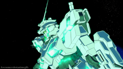 mecha-gifs:  Spotlight Sunday: Unicorn Gundam (Awakened)