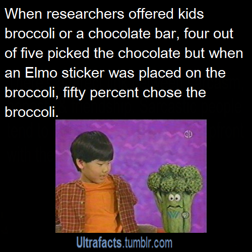 ultrafacts:  In an experiment on how to get your child to eat vegetables, researchers