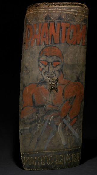 rgfellows:  So, in my art history class today, my professor was talking about something that is so fuckin awesome. These are warrior shields from the Wahgi people of Papua New Guinea. The warriors paint them with imagery meant to symbolize animals who
