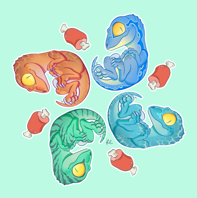 kirstendoodles:  Working on turning this into a pattern too :D JURASSIC WORLD WAS