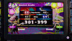 peachtiger:  When you simultaneously win 3 splatfests worldwide. 