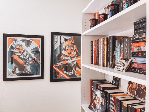 thepaige-turner: Today I finally hung my Ahsoka artwork by @artofdanny They look absolutely stunning