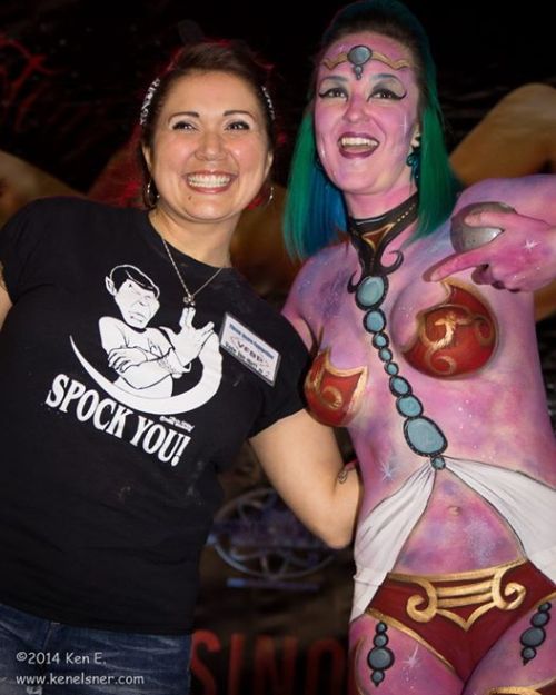 danny-cee-:  toastee227:  “Goddess of the Galaxy” by 1st prize winner Jasmine Ringo. Photography by Ken Elsner. I’m so grateful I had the opportunity to model for the Las Vegas Bodypaint Throwdown Jamtacular at the Art-N-Ink Expo. It was