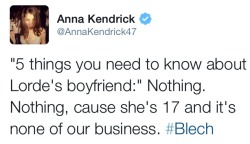 nollag:   anna kendrick laying it down 