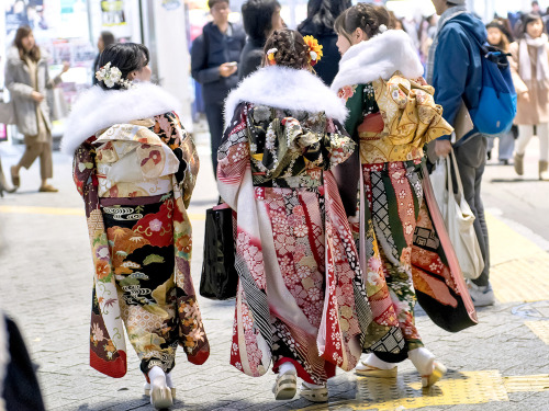 tokyo-fashion:50+ more photos of pretty Japanese Coming Of Age Day 2017 kimono on the streets of Shi