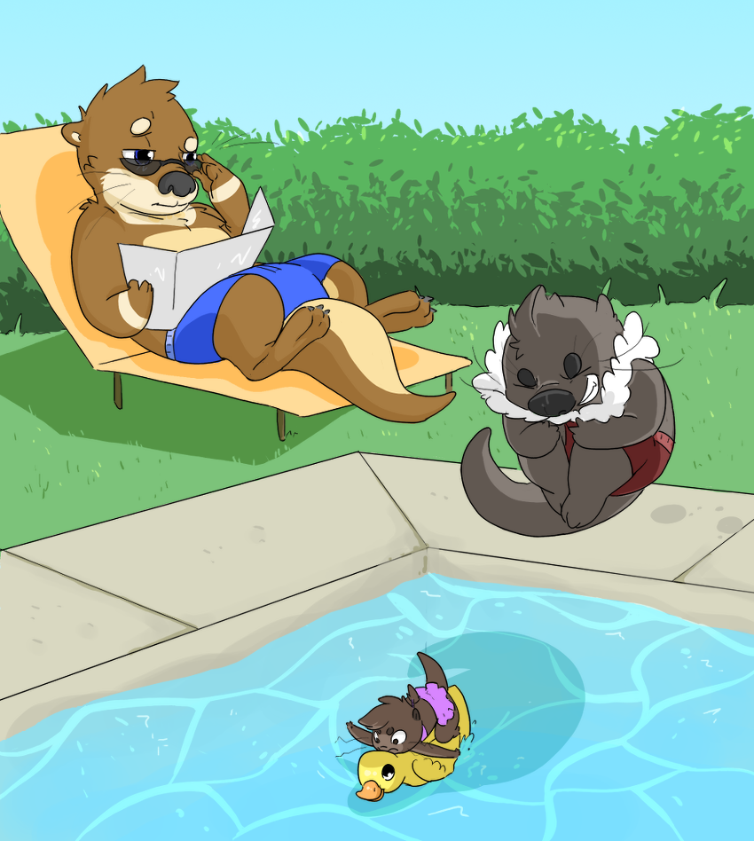 pepperree:  Ott Squad pool party! Thanks for sitting thru the stream as I made this