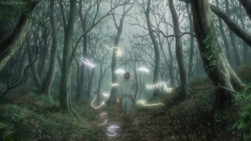 “Mushishi -Next Passage-” - miscellaneous animated scenery frames. [Artland - 2014].