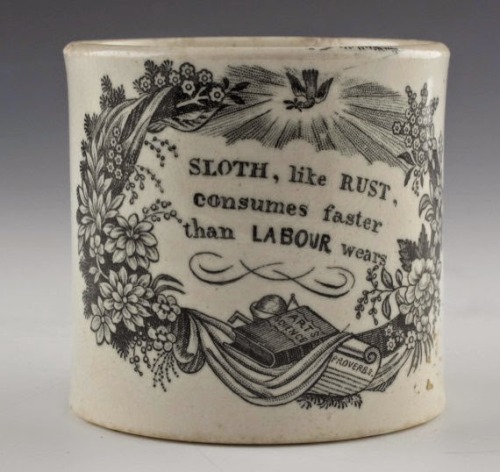 cinoh: Vintage Staffordshire child’s mug, c. 1830 [via]