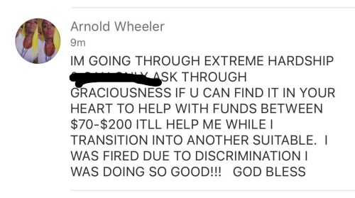 Amber Is A Black Trans Woman That Was Recently Fired From Her Job. Please Share And Help Her Out At @tsamberwhite