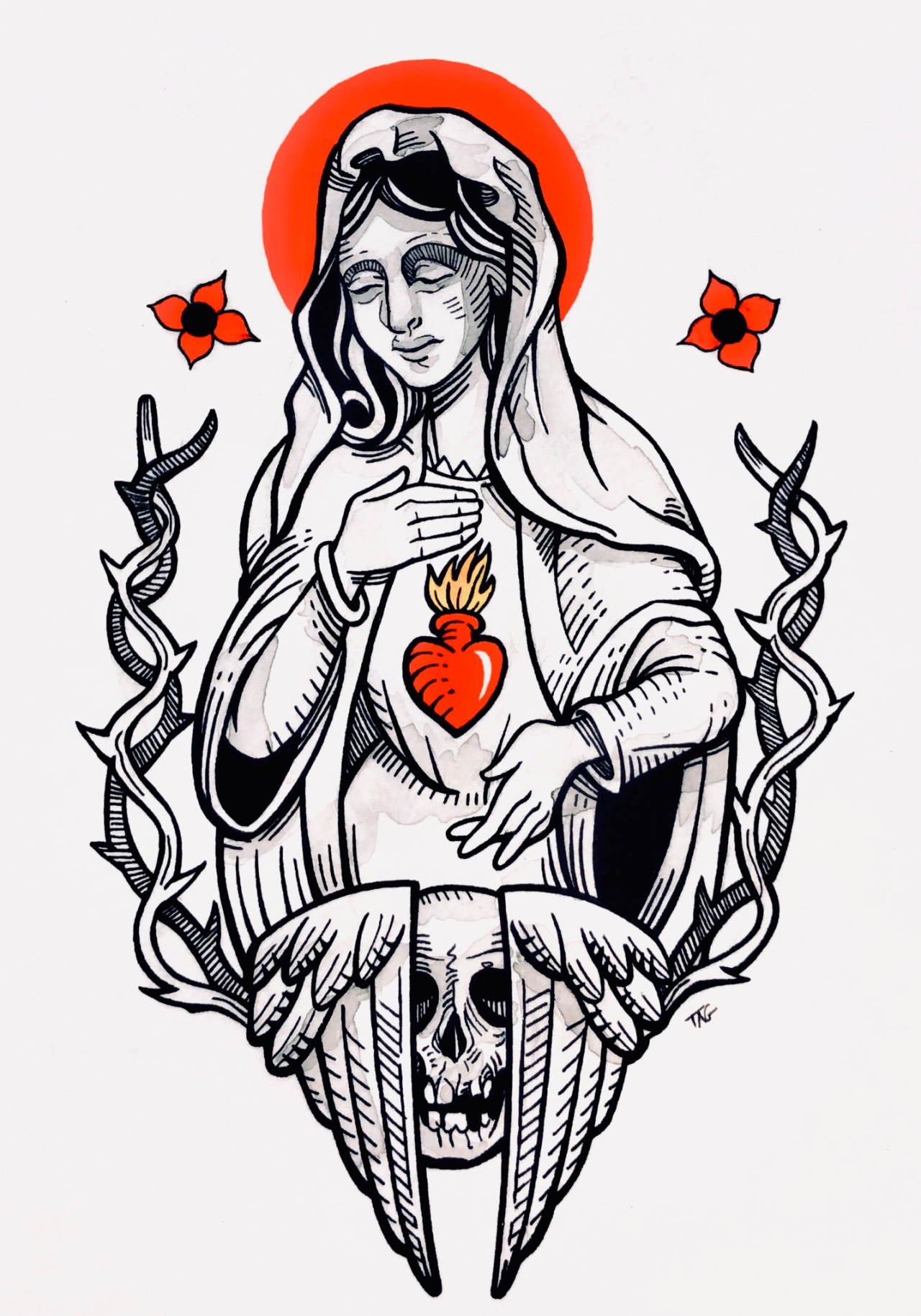 9 Religious  Spiritual Virgin Mary Tattoos