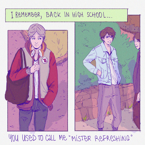 Still trying some College AU Oisuga things hehehe