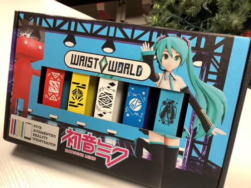 vocaloidbuyblog: Hatsune Miku AR Wristband by Wrist WorldMSRP: $10 for the Miku wristband only, $40 