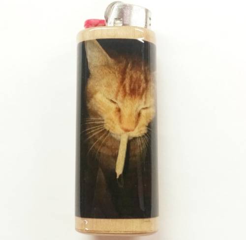 littlealienproducts:    Cat Joint Lighter Case Holder Sleeve by  WoodLighterCasesLLC  