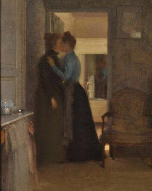 lesbianarthistory: Étienne Tournès – Intimacy (1901)