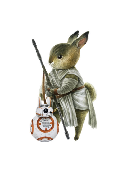 escapekit:Star Wars BunniesBelarus-based illustrator Aksana Famina shares Star