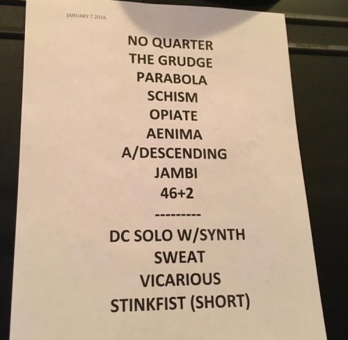 TOOL SETLIST