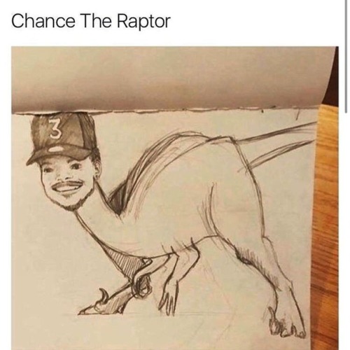 This is hilarious! #chancetherapper #raptor #meme #lol #mood (at Oak Park Arts District)