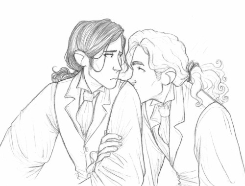 littlesmartart:so I saw this post of Loustat moments from the musical and that bottom middle gif - w