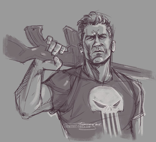 themeedes:Fuck yeah Jon Bernthal will be The Punisher on DaredevilSketch to celebrate!
