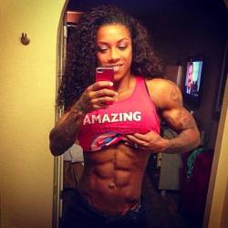fbbfan1:  “But first, let me take a selfie and check my abs.” Right before she goes into the world to break hearts and crush egos.