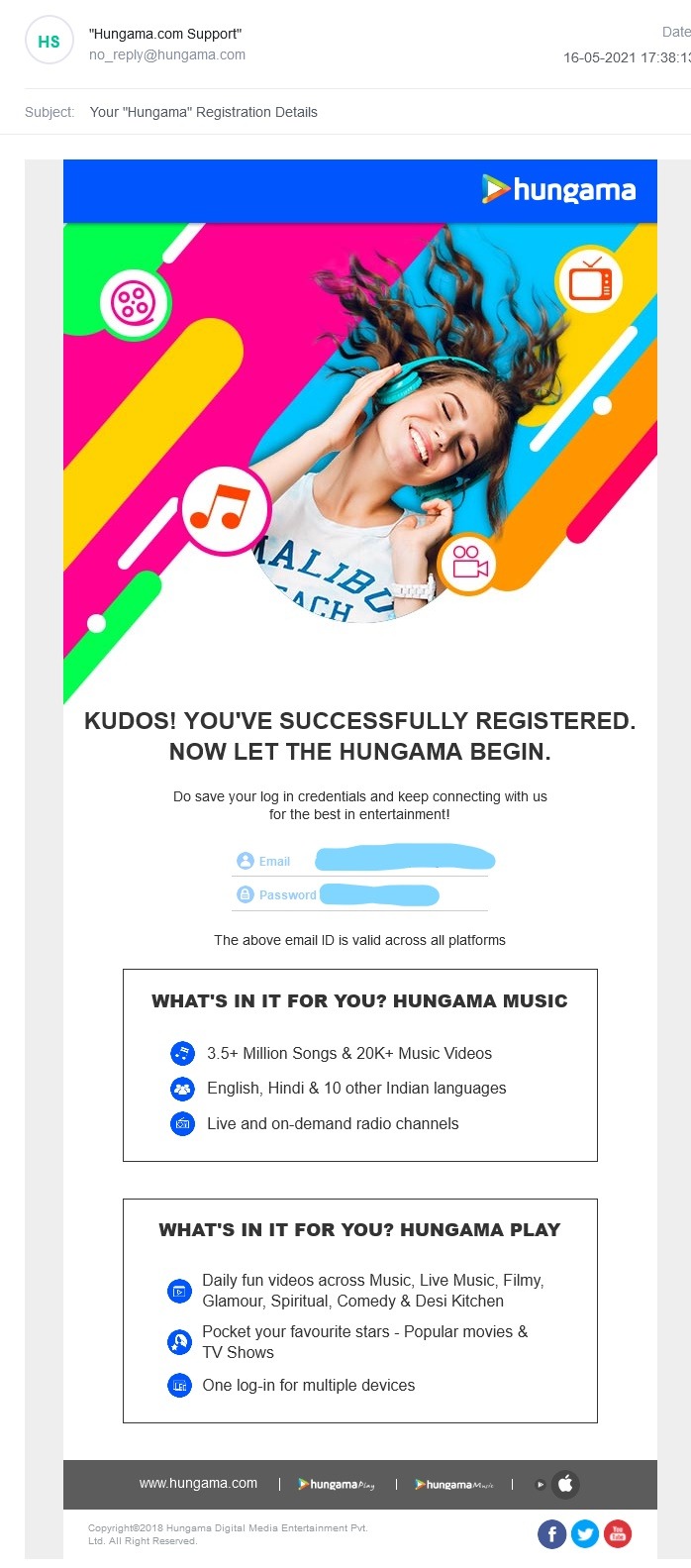 hungama.com
Music Streaming