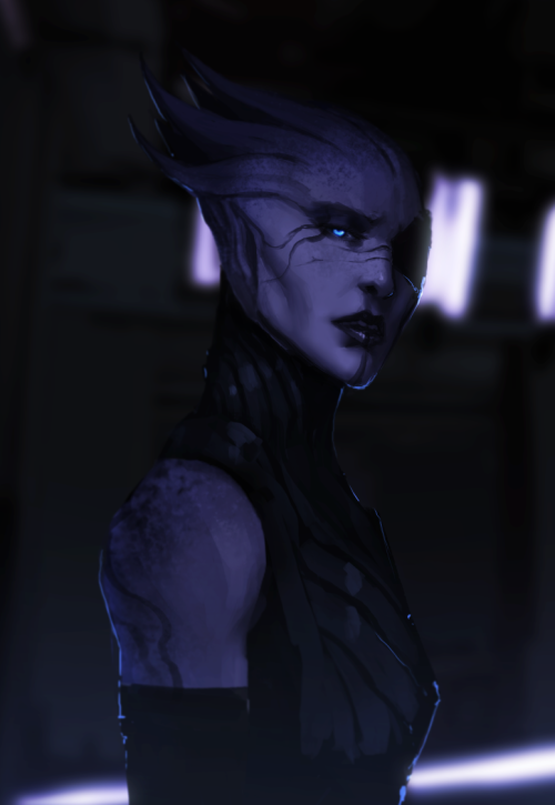 badasserywomen: I drew an Asari…. maybe playing Mass effect wasnt the best idea because Andro