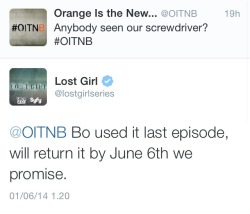 dr-cupcakes:  So Lost Girl and Orphan Black