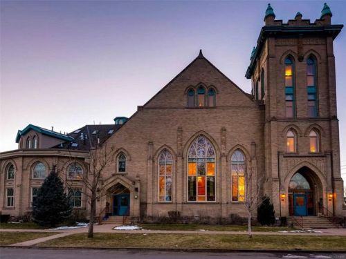 bae–electronica:  househunting:  1906 church. spiral staircase in bathroom. holy shit.ũ,700,000/3 br/4 ba5700 sq ftDenver, CO  Ngl I love this. Just hope it ain’t low key haunted!