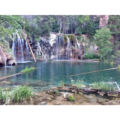 From a couple weeks ago. Hanging Lake. Man I love Colorado.