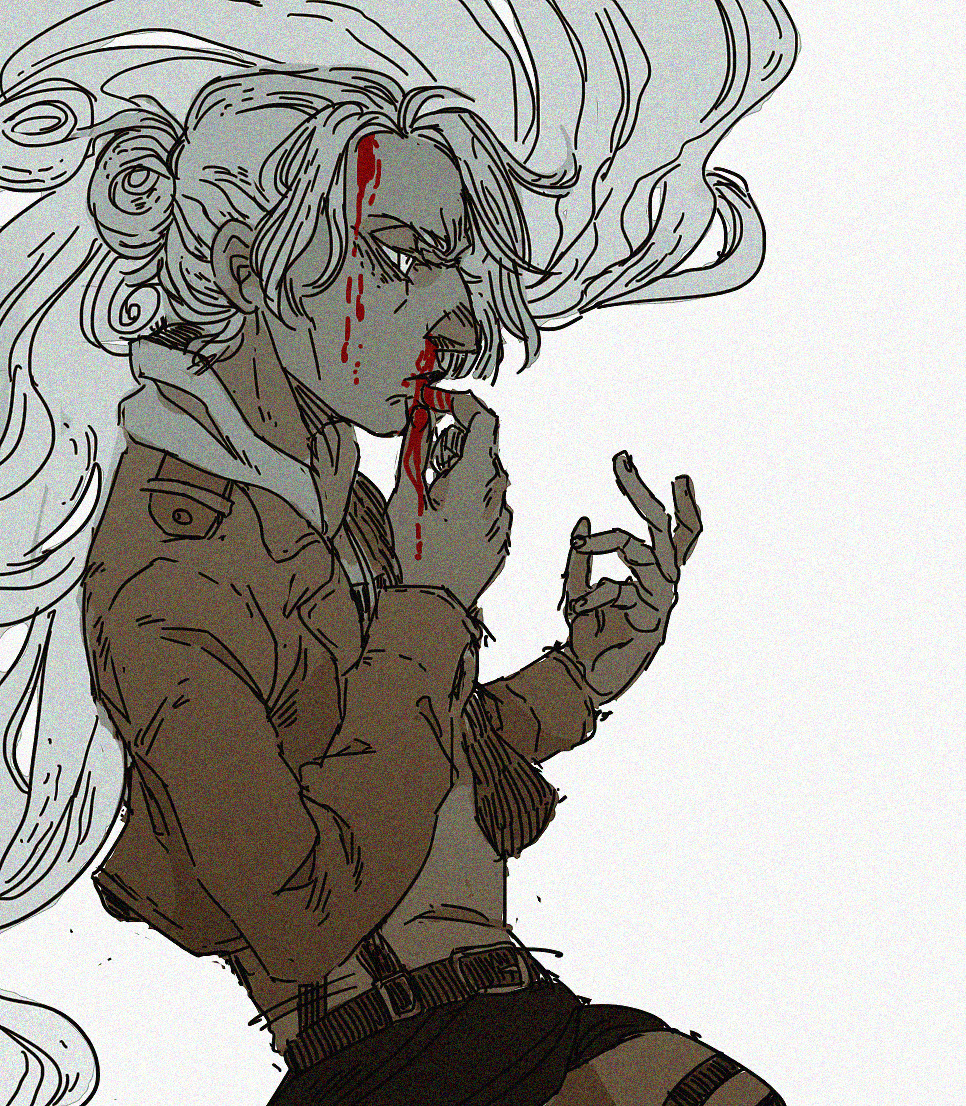 crowske:  im gonna be real here i only drew this to draw annie’s sweet ass nose