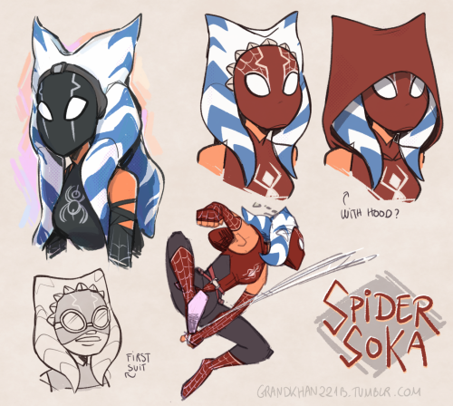 *smashes Together Two Current Hyperfixations* Boom ! Ahsoka Spidersona
