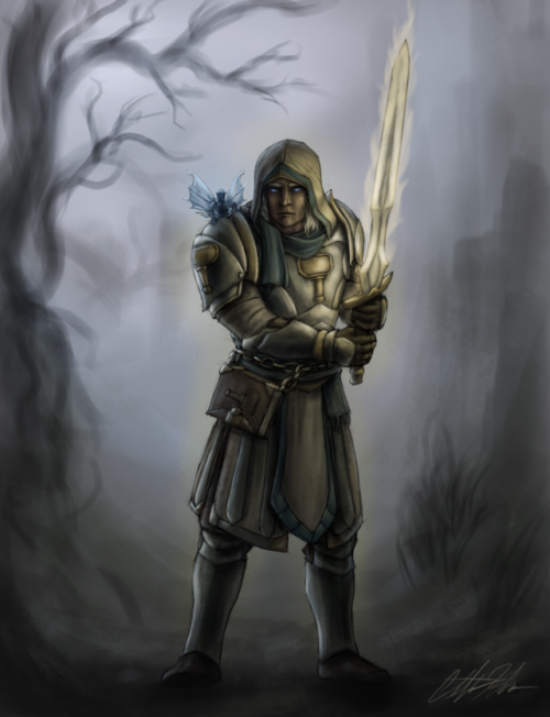 mozaique-blog:Christian Hadfield @buckmoonart on Twitter brought my dnd paladin and pathfinder warp