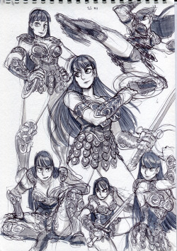 O-8:Xena Sketches Owo