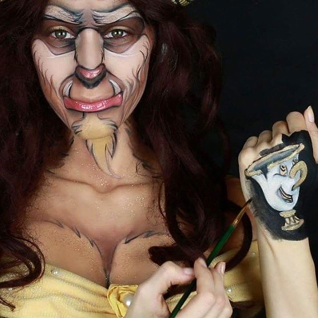 <p>This is insanely amazing work from @sminkanje.sa.jelenom<br/>
 #beautyandthebeast #faceart #facepaint #bodypaint #makeup #dupemag #feature</p>