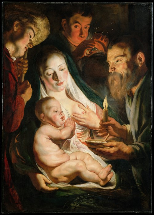 The Holy Family with Shepherds, by Jacob Jordaens, Metropolitan Museum of Art, New York City.