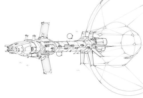 Battletech - McKenna Class Warship (redux) by sharlin on DeviantArt #mecha – https://www.pinterest.c