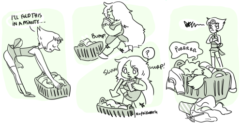 nopalrabbit:   This was an great prompt anon (you get a gold star)! it was a little complicated and was giving me some troubles so i changed it a bit, but i hope you like what i ended up drawing Poor Pearl. Thanks again for all the pearlmethyst prompts