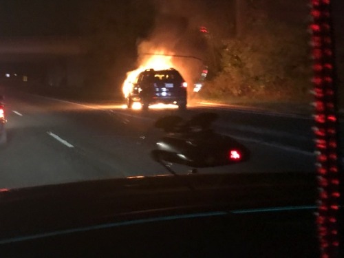 tfw the car on fire that’s holding up traffic on the Baltimore-Washington Parkway at 11:15pm on a Friday is the GMC version of the Buick you’re driving….