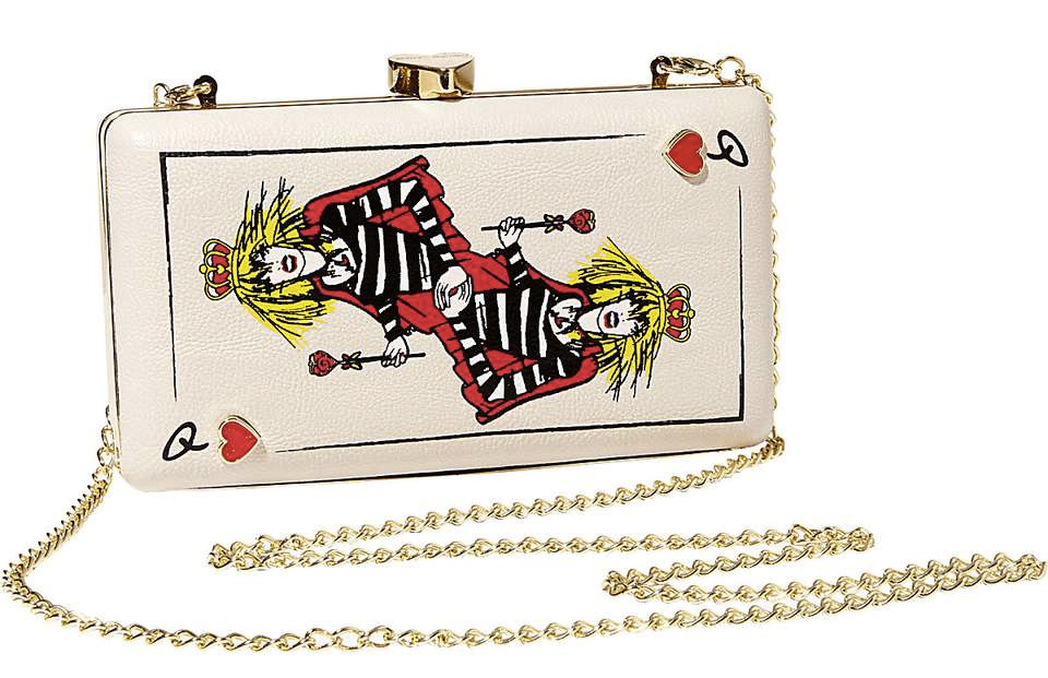 wantering-blog:  The Queen of Hearts        Betsey Johnson Poker Face Card Clutch
