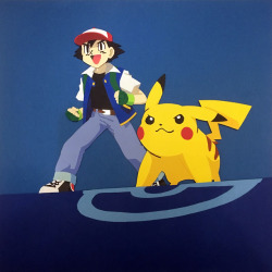 heroicpapercraft:Ash Ketchum and Pikachu paper cutout 