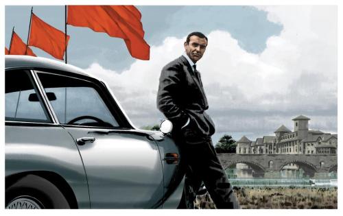 xombiedirge:  James Bond by Darwyn Cooke  A3 giclee print, edition of 50. Available at The Lakes Int