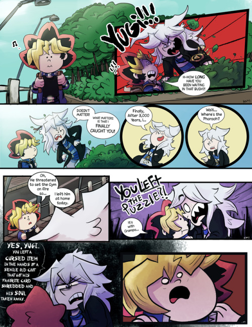 kamydrawstuffs: Bakura would check up on Yugi often just so his plan can be done, let’s be hon